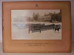 Imagen del vendedor de 2nd Battalion Coldstream Guards on Parade at Chelsea Barracks 1925. SUPERB ORIGINAL PHOTOGRAPH IN BADGED MOUNT a la venta por Island Books