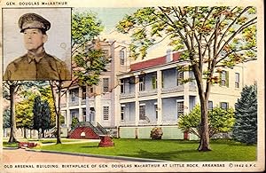 Imagen del vendedor de EPHEMERA: Postcard: Old Arsenal Building: Birthplace of Gen. Douglas MacArthur at Little Rock, Arkansas a la venta por Dorley House Books, Inc.