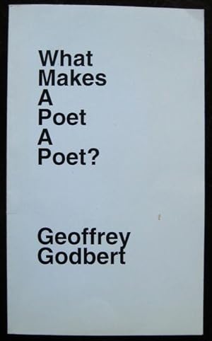 Bild des Verkufers fr What Makes a Poet a Poet? zum Verkauf von James Fergusson Books & Manuscripts