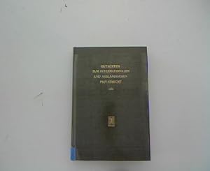 Immagine del venditore per Gutachten zum internationalen und auslndischen Privatrecht 1974. venduto da Antiquariat Bookfarm