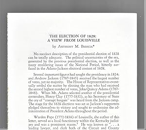The Election Of 1828: A View From Louisville