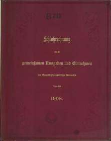 Schluß-Rechnung über die gemeinsamen Ausgaben und Einnahmen der österreichisch-ungarischen Monarc...