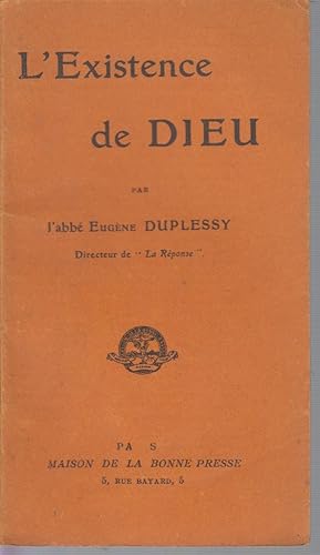 Seller image for L'Existence de Dieu for sale by CANO