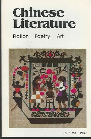 Seller image for Chinese Literature: Fiction, Poetry, Art: Autumn, 1989 for sale by Dorley House Books, Inc.