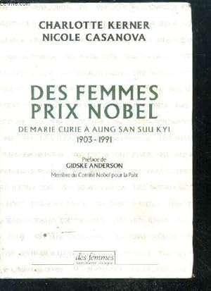 Image du vendeur pour DES FEMMES PRIX NOBEL mis en vente par Le-Livre