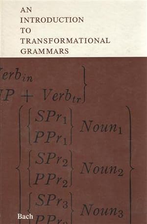 Bild des Verkäufers für An introduction to transformational grammars. zum Verkauf von FIRENZELIBRI SRL