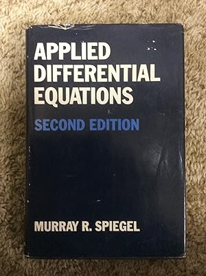Seller image for Applied Differential Equations, Second Edition for sale by Book Nook