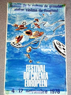 Affiche de 1978 illustrée par ANDREVON - Festival du Cinéma Européen 4 & 12 novembre 1978. - Mais...