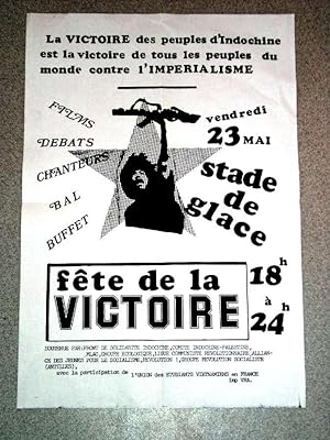 Affiche des années 70 - La victoire des peuples d'Indochine est la victoire de tous les peuples d...