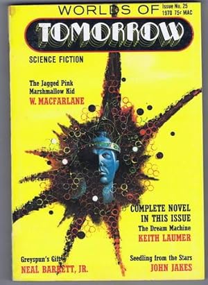 Immagine del venditore per Worlds of TOMORROW issue No. #25 Winter/1970 Volume-5 #2 (pulp DIGEST Magazine) UNSEEN WARRIORS = Early Novelette by DEAN R. KOONTZ venduto da Comic World