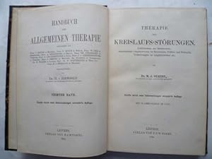 Imagen del vendedor de Therapie der Kreislaufs-Strungen. Ktaftabnahme des Herzmuskels, ungengender Compensation bei Herzfehlern, Fettherz und Fettsucht, Vernderungen im Lungenkreislauf etc. a la venta por Ostritzer Antiquariat