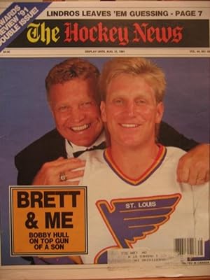 Imagen del vendedor de The Hockey News - August 31, 1991, "Brett & Me" Bobby Hull on Top Gun of a Son (Brett Hull) -- vol. 44, no. 39 a la venta por Nessa Books