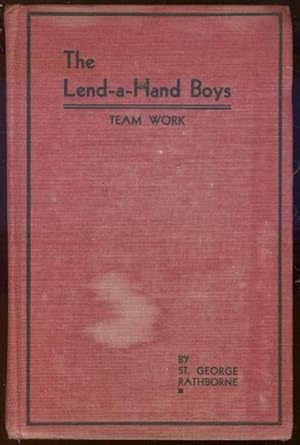 Imagen del vendedor de LEND A HAND BOYS' TEAM WORK OR PUTTING THEIR SHOULDERS TO THE WHEEL a la venta por Gibson's Books