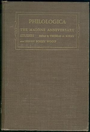 Image du vendeur pour PHILOLOGICA The Malone Anniversary Studies mis en vente par Gibson's Books