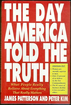 Image du vendeur pour DAY AMERICA TOLD THE TRUTH What People Really Believe about Everything That Realy Matters mis en vente par Gibson's Books