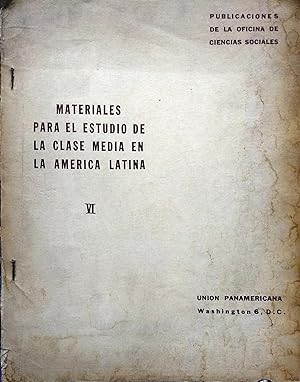 Materiales para el estudio de la clase media en América Latina. VI : La clase media en Colombia, ...
