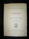 Seller image for MONETARIO: DESCRIPCION DE LAS PIEZAS for sale by Costa LLibreter