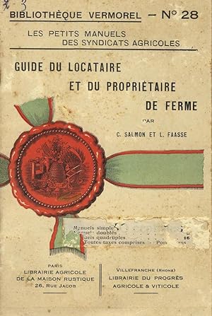 Seller image for Guide du locataire et du propritaire de ferme for sale by Sylvain Par