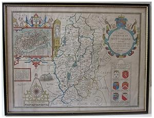 John Speede County Map SPEEDE'S NOTTINGHAM The Countie of Nottingham described The Shire Townes S...