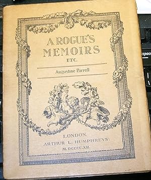 Seller image for A Rogue's Memoirs by Burrell, Augustine for sale by Robinson Street Books, IOBA