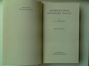 Imagen del vendedor de International Monetary Policy. a la venta por books4less (Versandantiquariat Petra Gros GmbH & Co. KG)