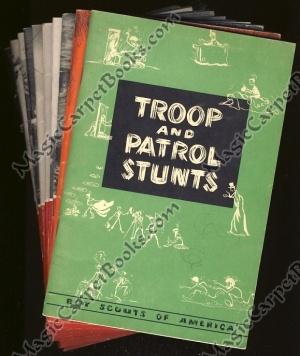 Immagine del venditore per Ten Boy Scouts of America booklets (Troop and Patrol Stunts; Fun Around the Campfire; Life Saving; Home Repairs; Signaling; Mechanical Drawing; Swimming; Hiking; Reptile Study; Railroading) venduto da Magic Carpet Books