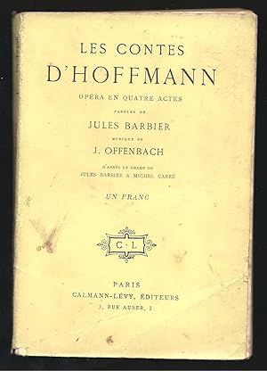 Immagine del venditore per Les Contes d'Hofmann. Opra en quatre actes. venduto da Librairie Aubry