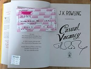 Seller image for THE CASUAL VACANCY First Edition, Signed at the Cheltenham Literary Festival for sale by Anderida Books