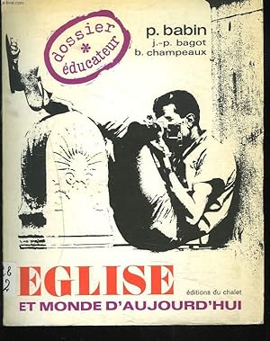 Seller image for EGLISE ET MONDE AUJOURD'HUI for sale by Le-Livre