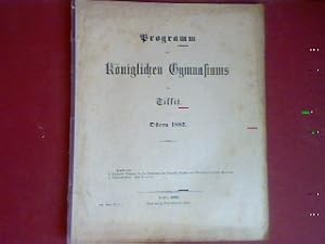 Seller image for Sophocles Antigone, in den Versma�en des Originals. / Schulnachrichten. - in : Programm des k�niglichen Gymnasiums zu Tilsit Ostern 1882 (Prog.Nr. 15). for sale by books4less (Versandantiquariat Petra Gros GmbH & Co. KG)