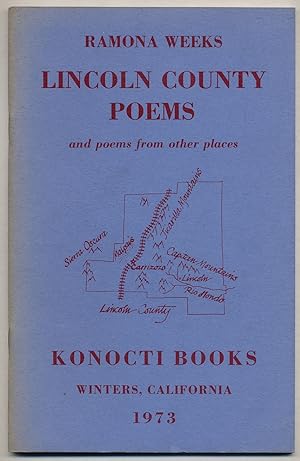 Seller image for Lincoln County Poems and Poems from Other Places for sale by Between the Covers-Rare Books, Inc. ABAA