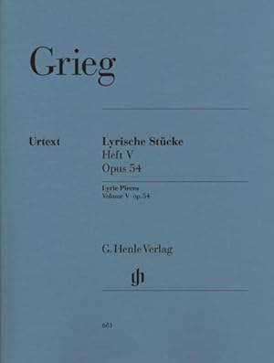 Image du vendeur pour Grieg, Edvard - Lyrische Stcke Heft V, op. 54 : Instrumentation: Piano solo mis en vente par AHA-BUCH GmbH