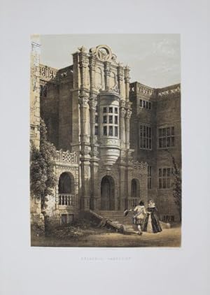 Fine Original Lithotint Illustration of Bramshill, Hampshire By F. W Hulme. Published By Chapman ...