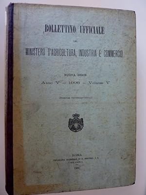 "BOLLETTINO UFFICIALE DEL MINISTERO D'AGRICOLTURA,INDUSTRIA E COMMERCIO Nuova Serie Anno V - 196 ...