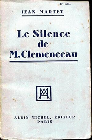 Le silence de M.Clemenceau