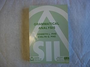 Seller image for Grammatical Analysis for sale by Carmarthenshire Rare Books