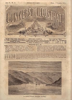 L'Universo Illustrato. Giornale per tutti. Anno VI. N. 12 Milano, 17 dicembre 1871