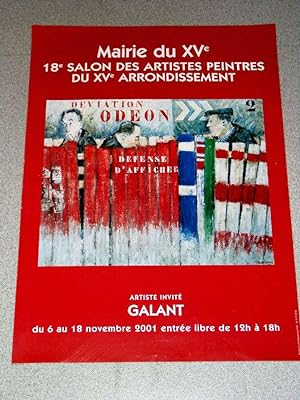 Affiche d'exposition - Mairie du Xve - 18e Salon des Artistes Peintres du Xve arrondissement. Art...