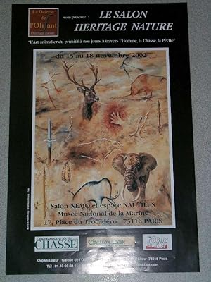 Affiche d'exposition - LE SALON HERITAGE NATURE - Salon NEMO et Espace NAUTILUS - Musée National ...