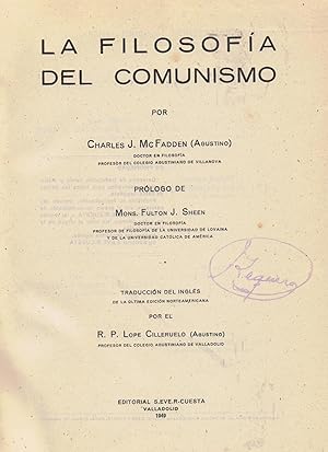 Imagen del vendedor de LA FILOSOFA DEL COMUNISMO a la venta por Librera Torren de Rueda
