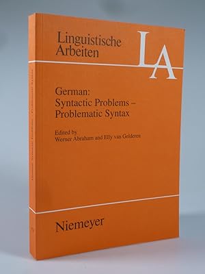 Seller image for German: Syntactic Problems - Problematic Syntax. for sale by Antiquariat Dorner