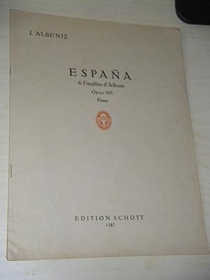 Espana. 6 Feuilles d'Album pour Piano. Opus 165