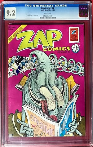 Seller image for ZAP COMICS Number 6 (1st. Print) CGC Graded 9.2 (NM-) for sale by OUTSIDER ENTERPRISES