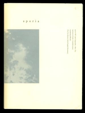 APORIA: A BOOK OF LANDSCAPES.