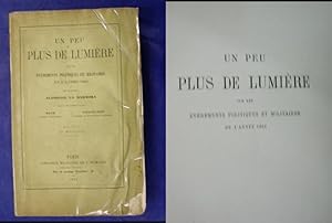 Image du vendeur pour Un peu Plus de Lumiere sur les Evenements Politiques et Militarires de L Annee 1866 mis en vente par Buchantiquariat Uwe Sticht, Einzelunter.