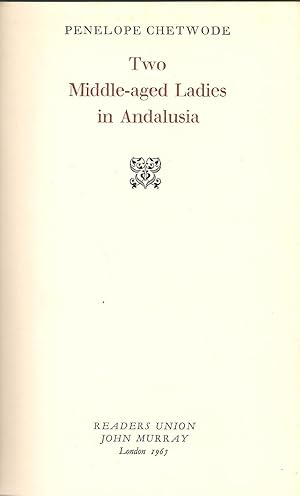 Immagine del venditore per Two Middle-aged Ladies in Andalusia venduto da Michael Moons Bookshop, PBFA