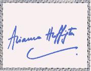 SIGNED BOOKPLATES/AUTOGRAPHS by author ARIANNA HUFFINGTON