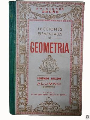 Seller image for LECCIONES ELEMENTALES DE GEOMETRIA. Segundo Grado. Alumno for sale by Librera Maestro Gozalbo
