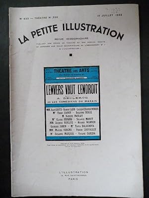 Seller image for La Petite Illustration. Revue Hebdomadaire. N 633. Thatre: N 328. Aim Declercq. L'Envers Vaut l'Endroit. for sale by Carmichael Alonso Libros