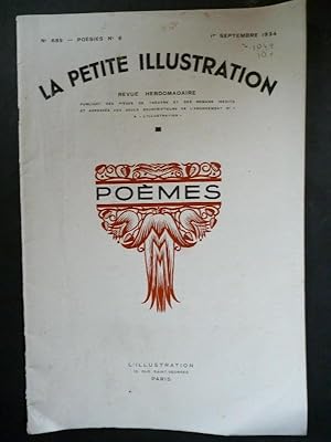 Imagen del vendedor de La Petite Illustration. Revue Hebdomadaire. N 689. Posies N 6. Pomes de Henri Allorge, Babreil Boissy, Francis Carco, Franois Mauriac, Andr Salmon, Miguel Zamacois, etc. a la venta por Carmichael Alonso Libros